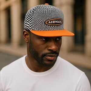 ❄️ Forever 21 x Airwalk | Checkered Baseball Cap